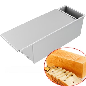 Stainless Steel Loaf Pan – 10x10x25 cm (3.9&quot;x3.9&quot;x9.8&quot;) Bread Mold – Deep Sandwich Baking Tin – Heavy Duty Cake Pan – Toast Mold