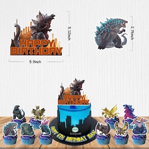 Godzilla Birthday Party Supplies Banner Balloons Party Set Decoration ...