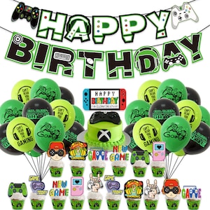 Game On Supplies Banner Balloons Birthday Party Set Decoration