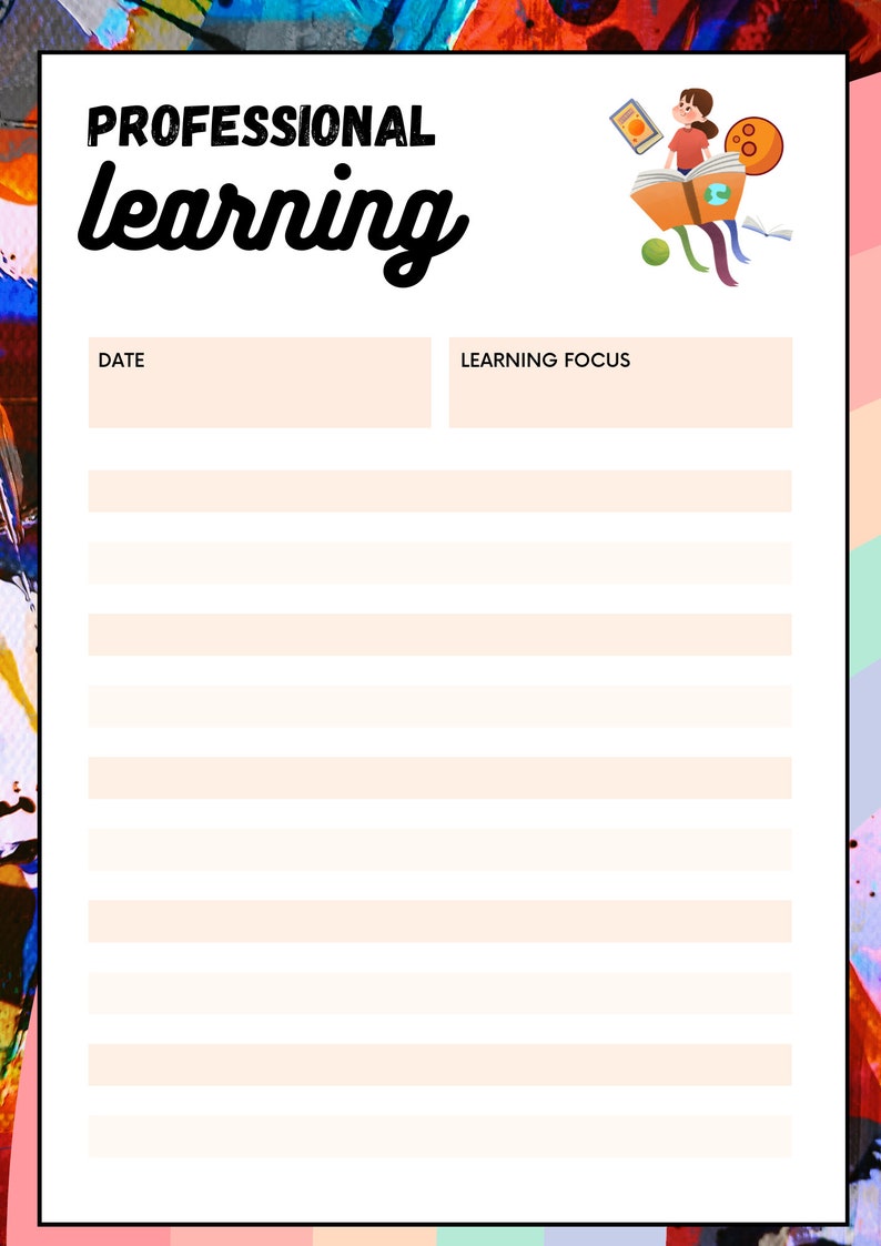 Minimalist Abstract Teacher Digital Planner 2024 Goodnotes Notability