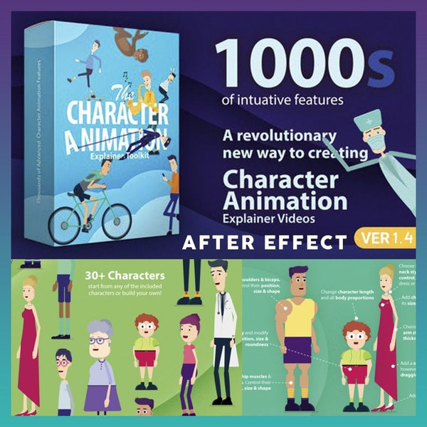 Character Animation Explainer Toolkit Template Bundle Mega Collection | After Effects