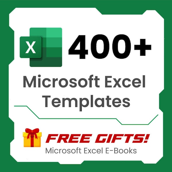 Pack de ressources Excel Pro : plus de 400 modèles - Donnez du pouvoir à votre bureau et à vos projets | E-Book de modèles gratuits - Téléchargez maintenant