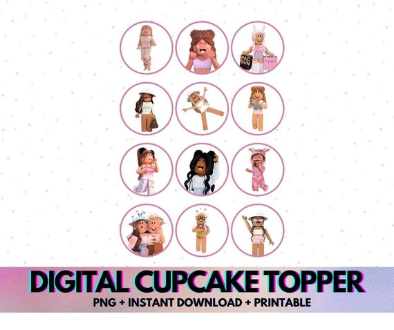 INSTANT DOWNLOAD Digital Roblox Girls Cupcake (Download Now) 