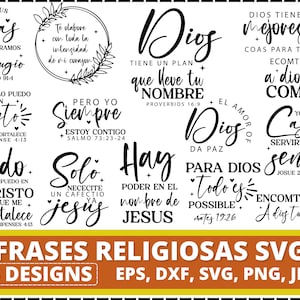 Frases religiosas svg | Spanish svg | Frases biblicas svg | Dios es amor svg | Frases cristianas svg | Fe que mueve montañas svg | Dios svg