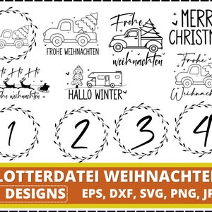 Plotterdatei Weihnachten svg, svg auto Weihnachten, Noël svg, fichier traceur Frohe Weihnachten Svg Png, Schriftzüge Weihnachten deutsch