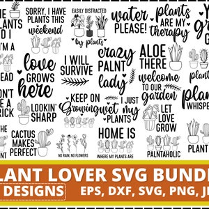 Grappige plant SVG-bundel, plantenbak citaat bundel, grappige plant sublimatie ontwerp, plantenliefhebber SVG en sublimatie ontwerpen, gesneden bestand voor Cricut