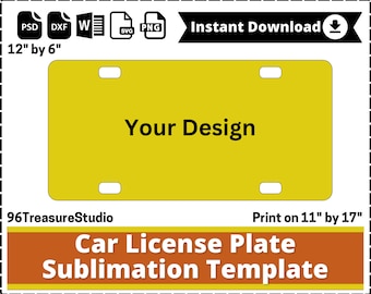 Autokennzeichen Vorlage, Autokennzeichen Sublimationsvorlage, Autokennzeichen Rahmenvorlage, Kennzeichen svg, png, Canva bearbeitbar