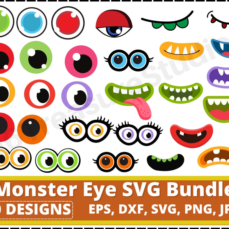 Monster Mouth Template Etsy UK