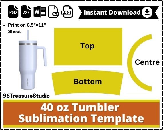 40oz Tumbler Template, 40 Oz Tumbler Svg, 40 Oz Tumbler Wrap ...
