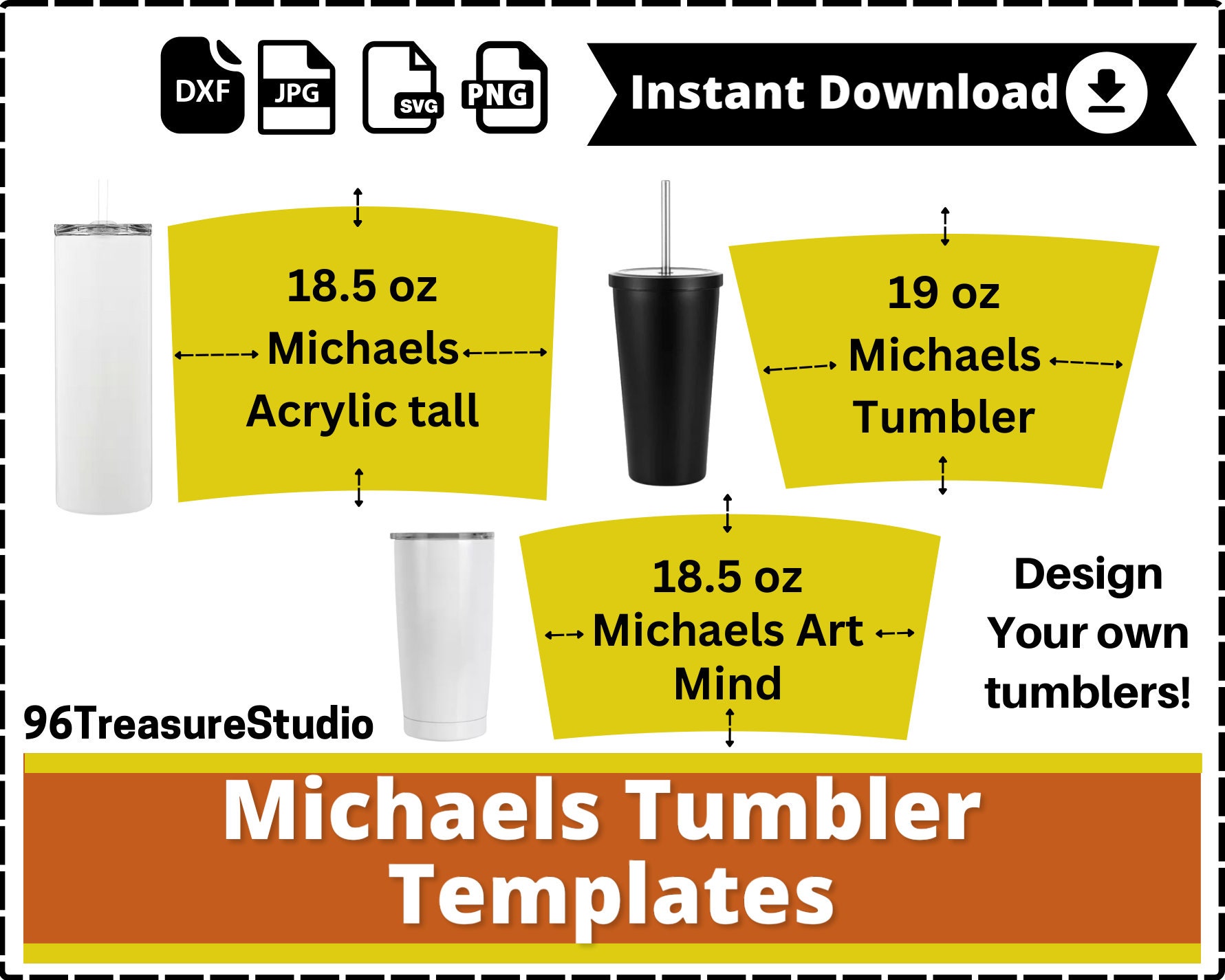 Simple Modern Classic 20oz tumbler template (1880753)