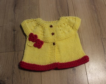 Hand Made Knit Baby Girls Cardigans Jumpers