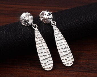 Women’s 925 Sterling Silver Earrings, Wedding Earrings, Engagement Earrings, Bridesmaid Jewelry, handmade Earrings, Mother day Gift