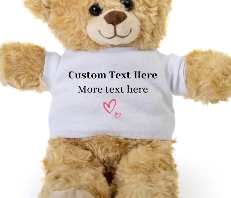 Custom Teddy Bear Personalized Teddy Bear Personalized Bear Etsy
