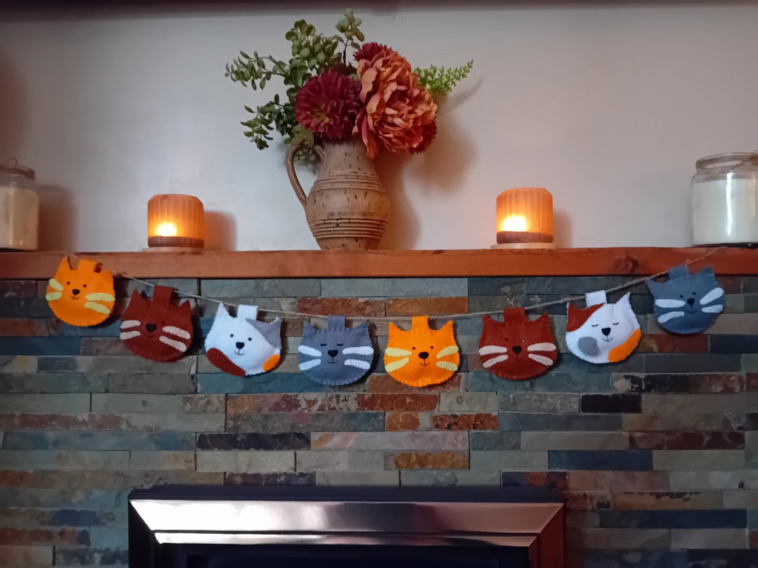Cat Bunting, Cat Garland, Kitty Bunting, Kitty Garland, Cute Cat