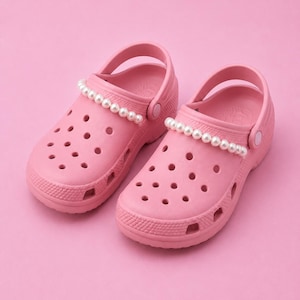 Perlenkette für Holzschuhe, Perlenanhänger für Schuhriemen, Perlenaccessoires für Holzschuhe, hübsche Schuhkette, Perlenverzierung für Holzschuhe, Anhänger für Schuhriemen