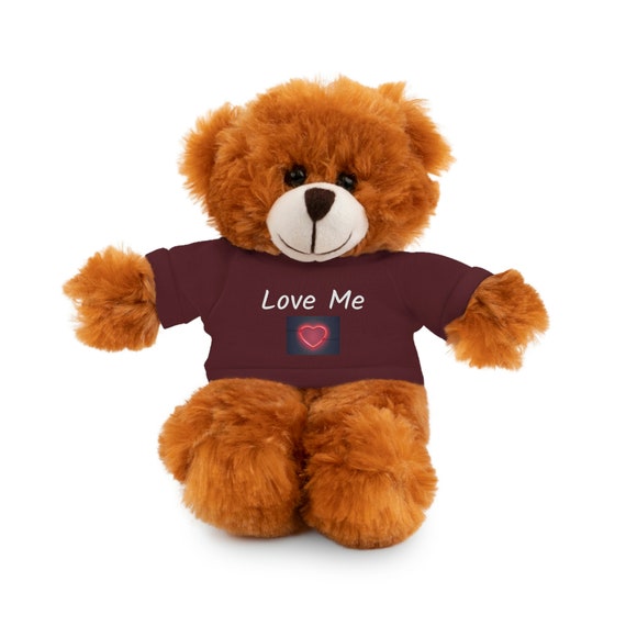 Love Me Bear Gift Stuffed Animals With Tee - Etsy