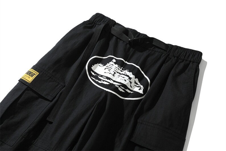 Cortiez Y2k Cargo Pants Drip Baggy Black Guerillaz Cargos Etsy