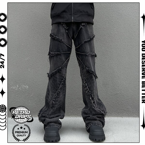 Stacked Pants Men - Etsy