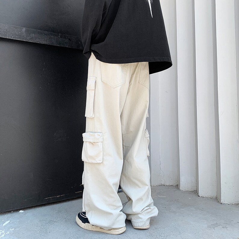 Y2k Baggy Cargo Pants Man Parachute Cargo Pants Drip Multi Etsy