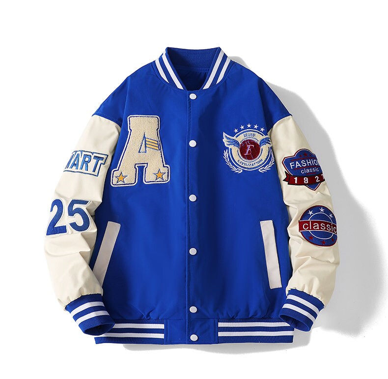 Baseball Varsity Jacket Retro Jacket Varsity Racer Bomber - Etsy