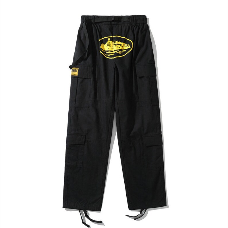Cortiez Y2k Cargo Pants Drip Baggy Black Guerillaz Cargos Etsy