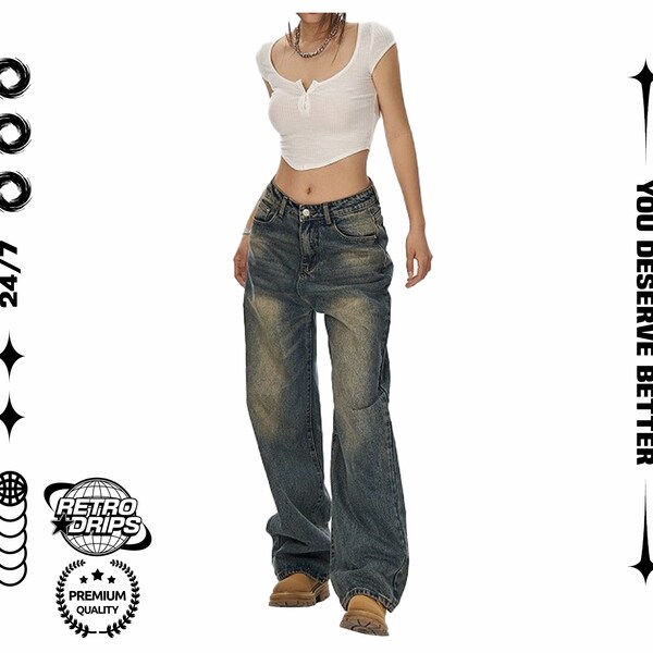 Baggy Jeans Y2k Etsy