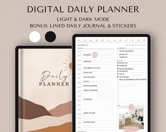 Minimalist Daily Digital Planner, Goodnotes iPad Journal (Digital Download)