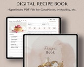 Digital Recipe Book, GoodNotes iPad Cookbook, (PDF)