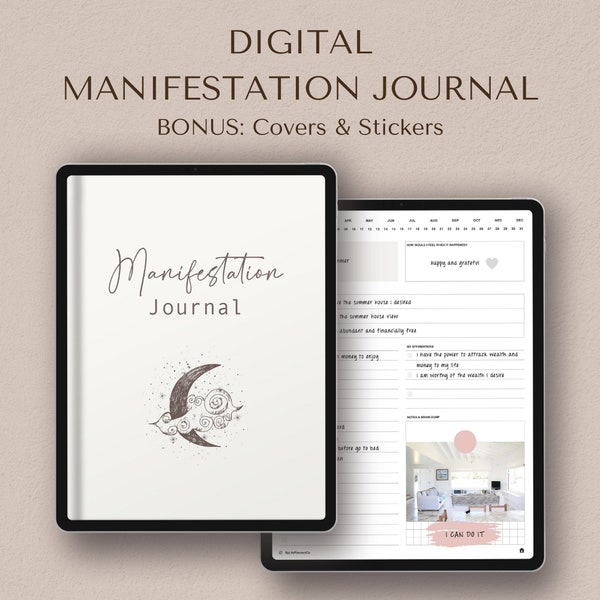 Manifestation Journal, Digital Manifesting Journal, Law of Attraction Planner, Digital Journal for Manifestation, Goodnotes Journal