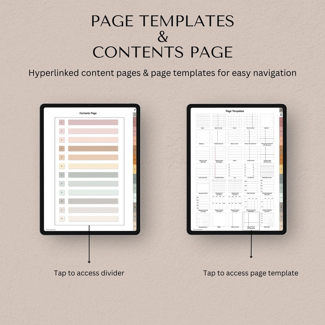 Digital Notebook, Goodnotes Notebook, Hyperlinked Student Note Taking ...