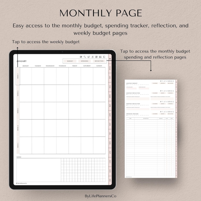 Digital Budget Planner for iPad, Goodnotes Finance Tracker Templates (Digital Download) image 6