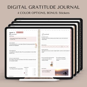 Digital Gratitude Journal, Goodnotes, Notability Mindfulness & Self-Care