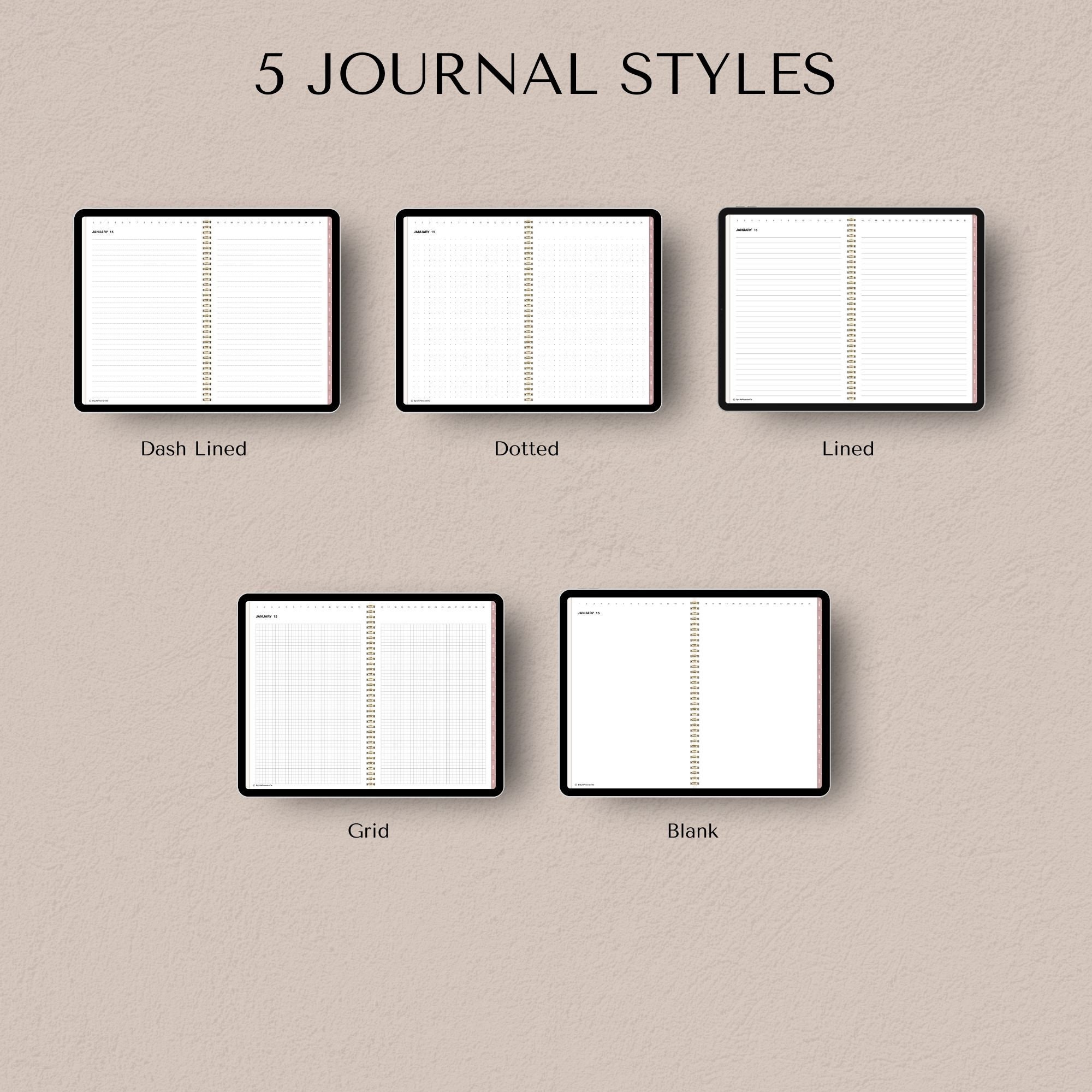 Digital Journal, Hyperlinked iPad Goodnotes Daily Journal, Notability ...