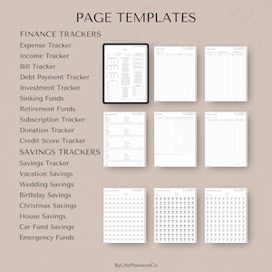 Digital Budget Planner for iPad, Goodnotes Finance Tracker Templates (Digital Download) image 8