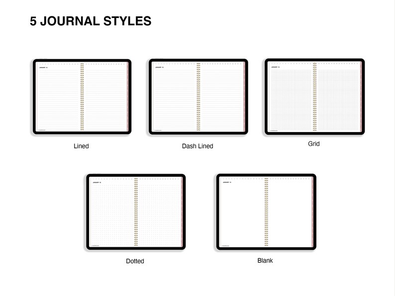 Digital Daily Journal Digital Journal Goodnotes Journal Etsy Australia