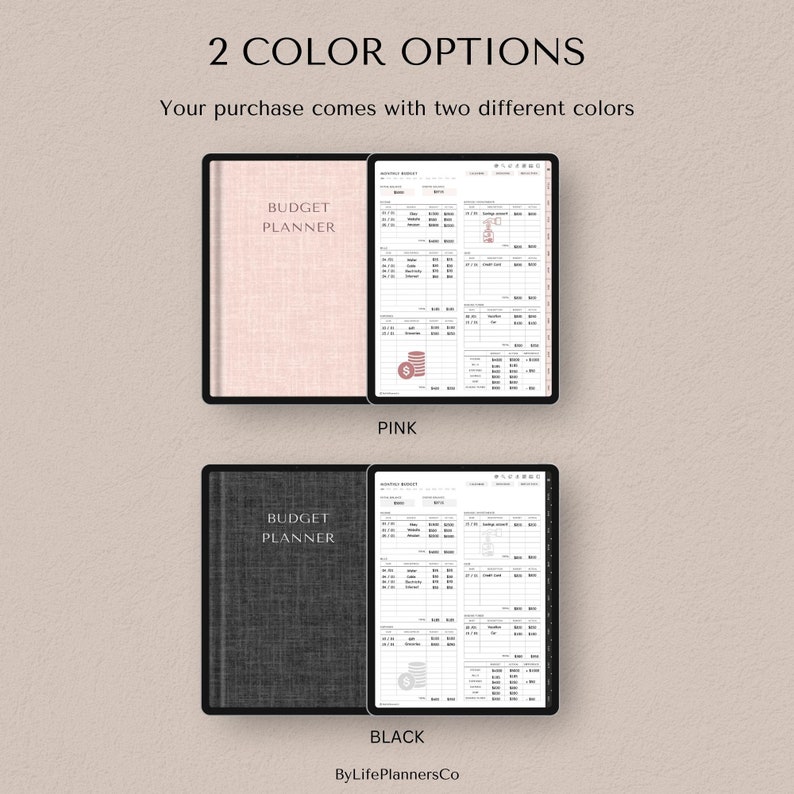 Digital Budget Planner for iPad, Goodnotes Finance Tracker Templates (Digital Download) image 3