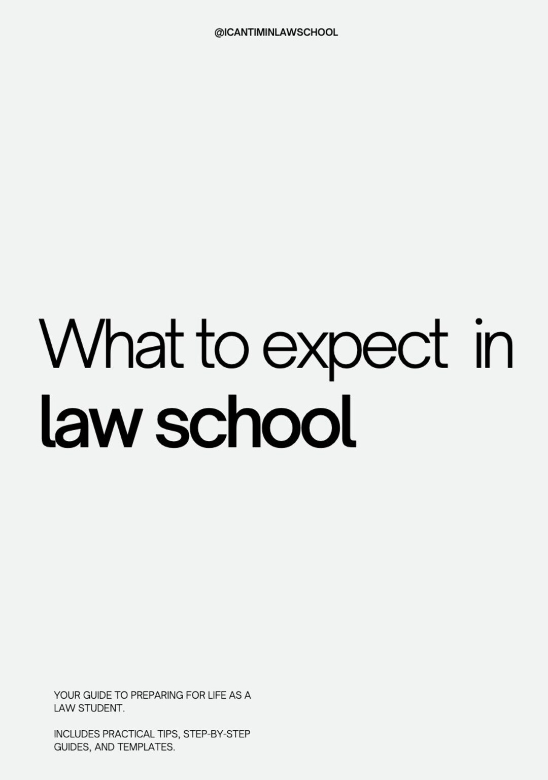 Eguide What to Expect and How to Prepare for Law School Etsy