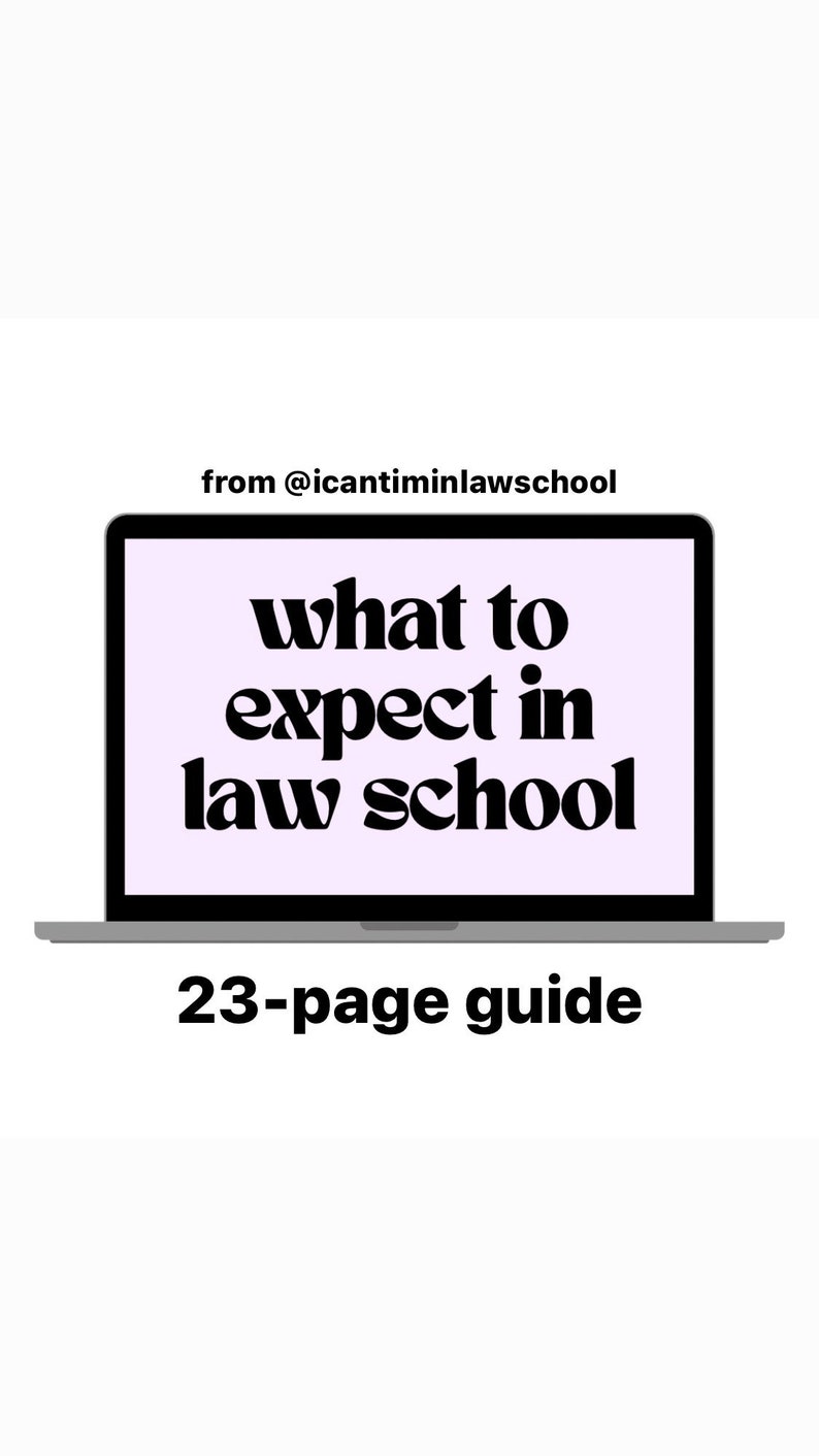 Eguide What to Expect and How to Prepare for Law School Etsy