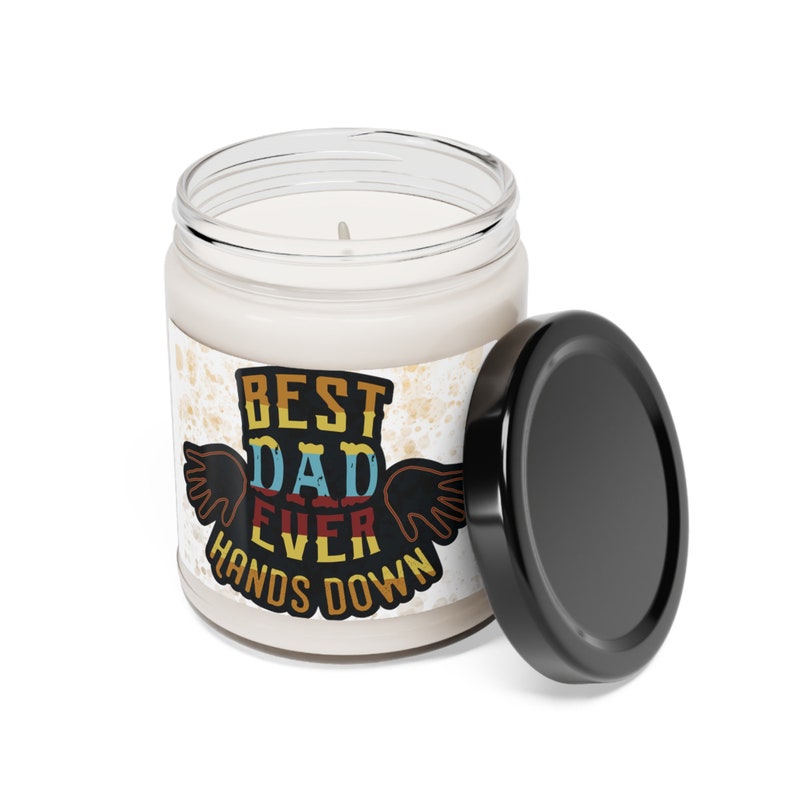 Best Dad Ever Hands Down Scented Candle, Father's Day Scented Candle