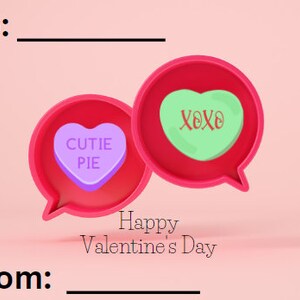 Cartolina Conversation Hearts, Cartolina Conversation Hearts per adulti, Cartolina Conversation Hearts per bambini, Cartolina di San Valentino png