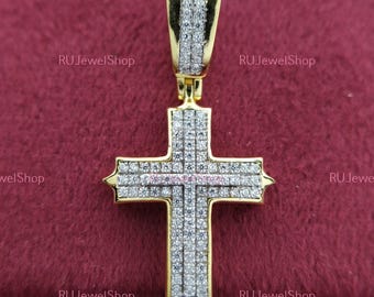 Korshalsband, kristet korshalsband, elegant diamantkorshalsband, minimalistiskt halsband för henne korshalsband för kvinnor korshänge