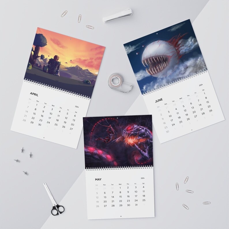 Terraria Wall Calendar 2024 Etsy