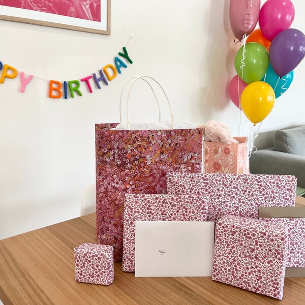 Handmade Felt 'Happy Birthday' Garland. Assorted, bright colours. Birthday Decorations.