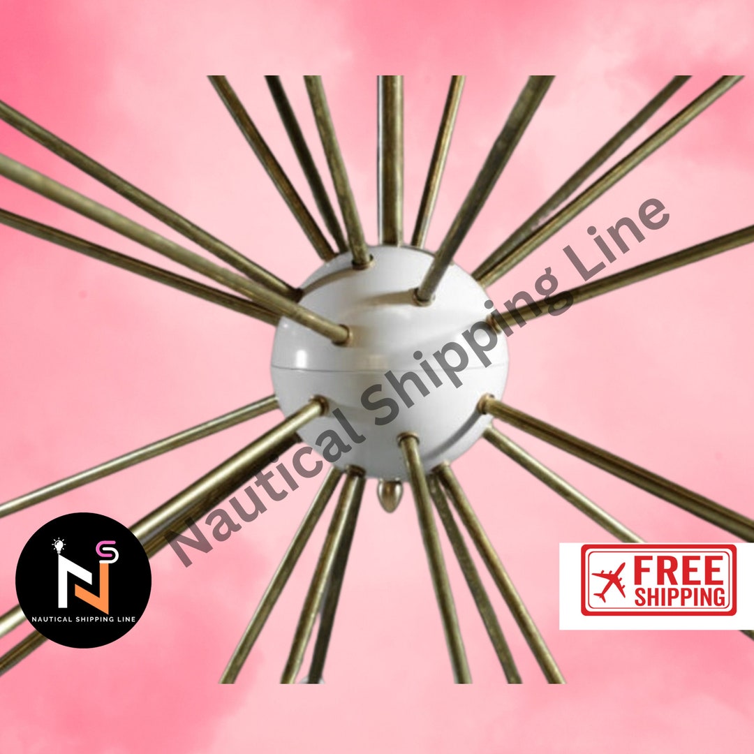 24 Modern Sputnik Chandelier Ceiling Light 1950s Sputnik Etsy