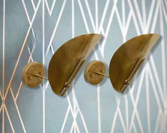 Beetle Wall Sconce, Italian Brass Wall Light, Modern Wall sconce, Modern Vanity Light Fixture, Bedroom, Living Room, Kitchen, Entryway Light