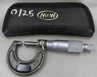 Moore & Wright micromètre métrique vintage en excellent état avec étui d'origine