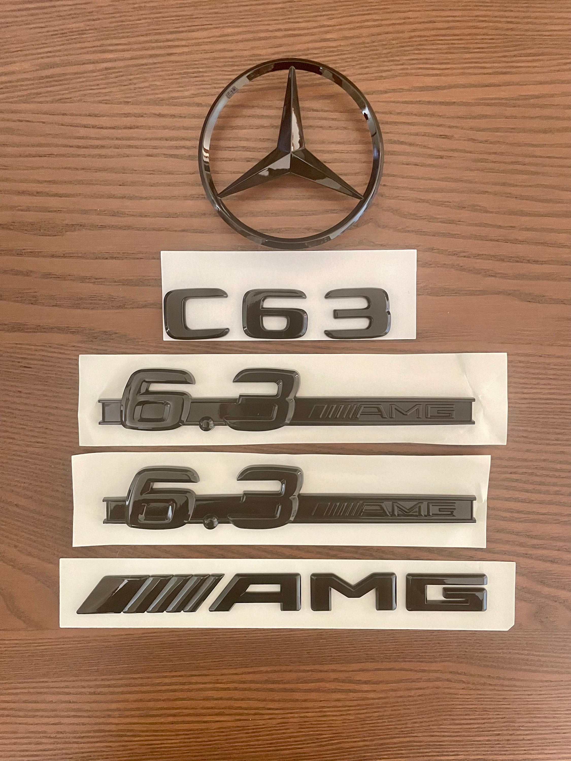MSEURO 3D ABS Schwarz Chrom Auto Buchstaben Kofferraum Emblem Abzeichen  Aufkleber Passend for Logo Mercedes Benz C200 W204 W203 C300 W205 Zubehör  (Size : Glossy Black, Color : C300): : Auto 