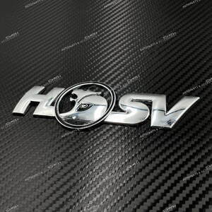 Metall HSV Racing Badge Emblem für Holden Commodore GTS R8 Clubsport Schwarz & Silber