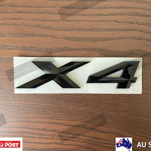 Gloss Black X4 Trunk Tailgate Sticker Badge Emblem For BMW F26 G02
