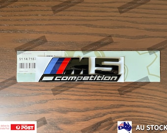 BMW M5 Competition Gloss Black Badge Emblem Trunk Sticker Decal F90 G90 F10 E60
